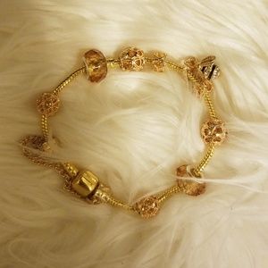 Gold pandora cosmetic bracelet